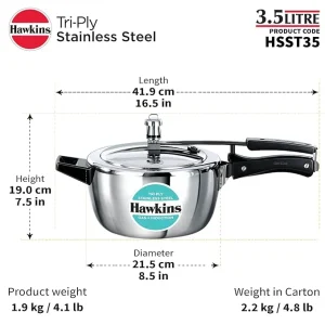 HAWKINS TRIPLY COOKER 3.5-2