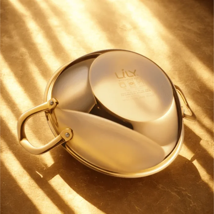 LILY BRASS FLATE KADAI-2