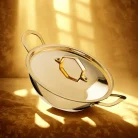 LILY BRASS FLATE KADAI-3