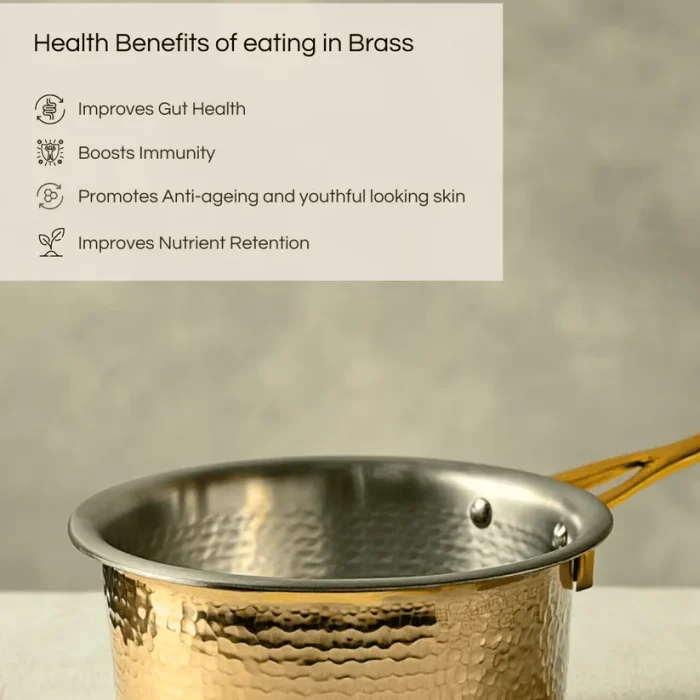 LILY BRASS SAUCEPAN-2 LILY BRASS SAUCEPAN-2