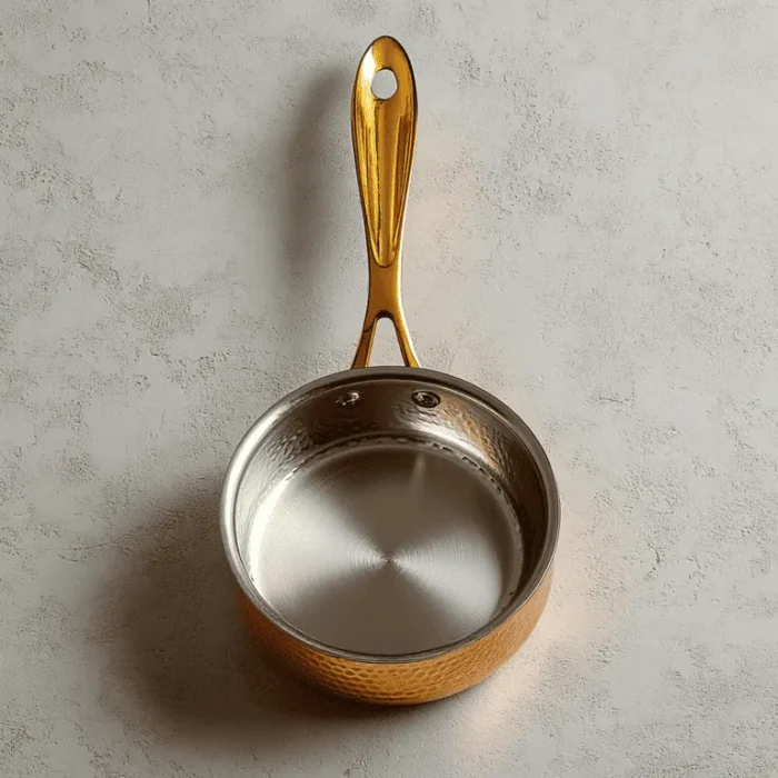 LILY BRASS SAUCEPAN-5 LILY BRASS SAUCEPAN-5