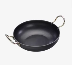 Martin Mild Steel Flat Kadhai 1no. 1500ml (Gas & Induction Friendly)