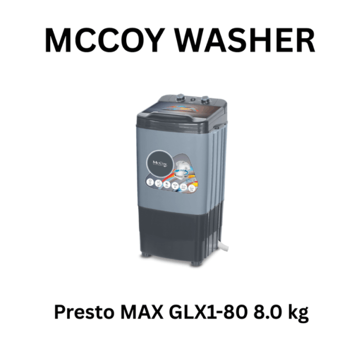 MCCOY PRESTO MAX GLX1-8KG