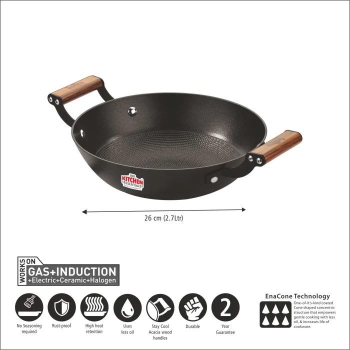 KE Castiron kadai 26cm-3