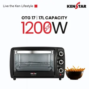 Kenstar Durachef OTG 17L | 1200W Compact Oven Toaster Grill with Timer | Bake, Toast & Grill