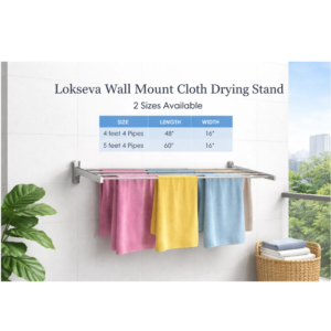 Lokseva wall mount cloth stand