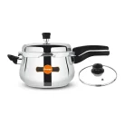 Orange SS triply pressure cooker solo