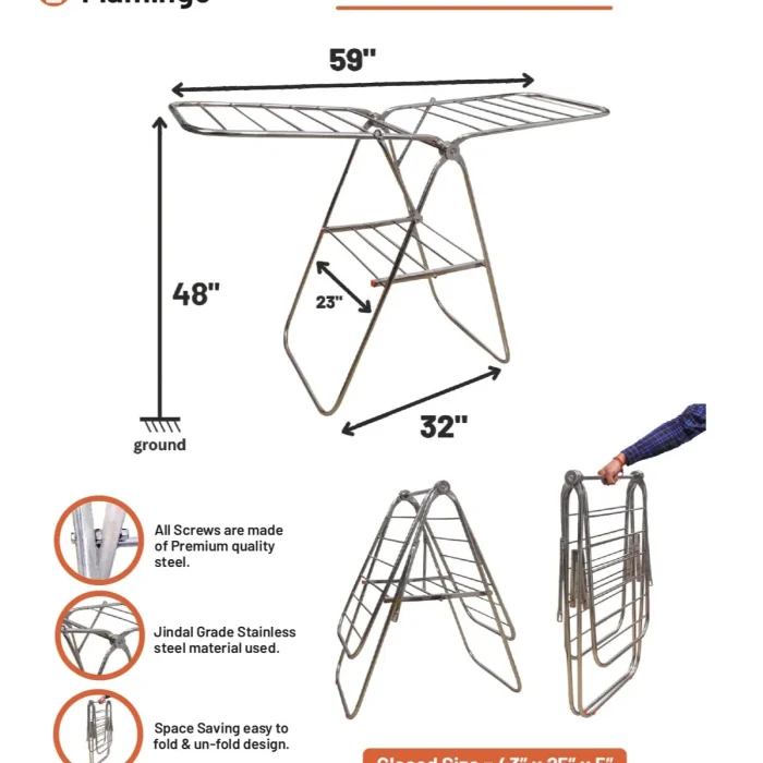 qualis flamingo cloth stand-7