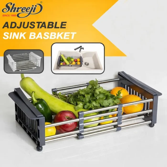 shreeji-Adjustable-Sink-Basket
