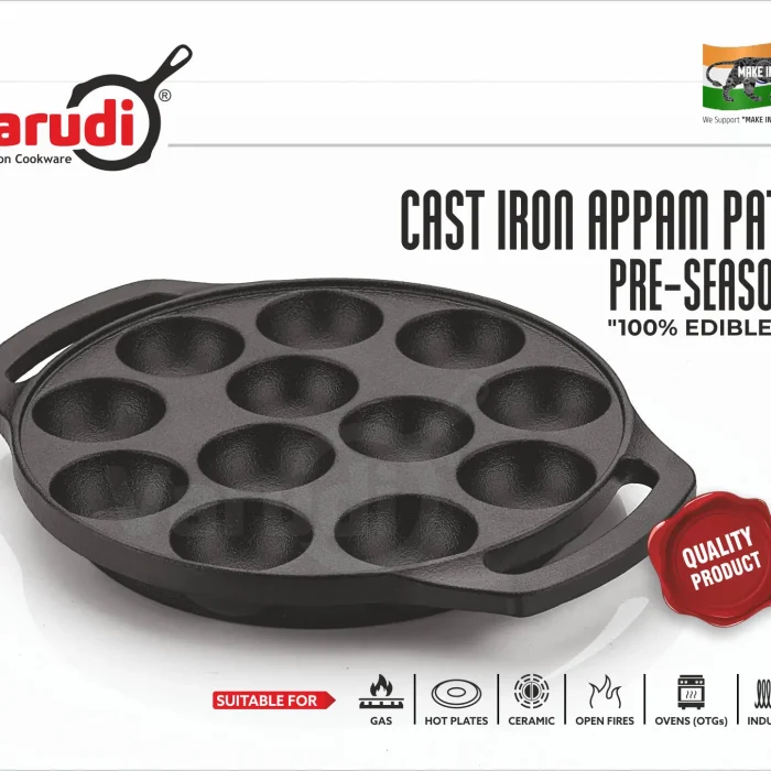 varudi castiron appa maker-12 cup