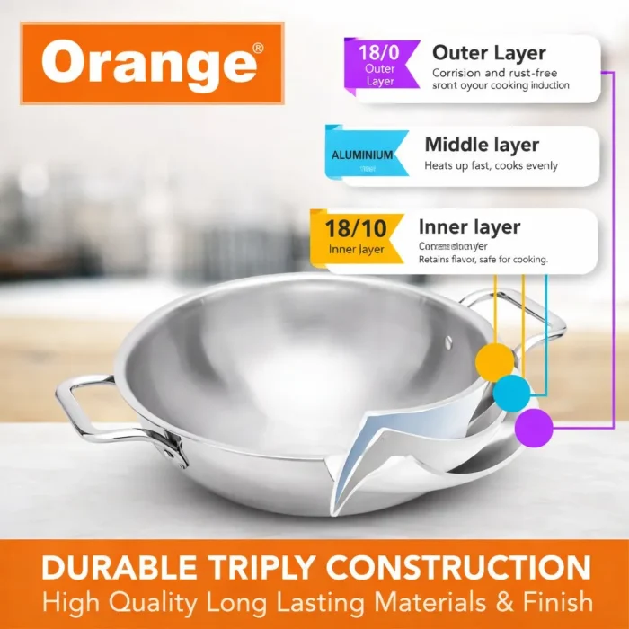 Orange triply deep kadai_5