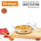 Orange Triply_Saute_Flat_Pan_2.5_Ltr