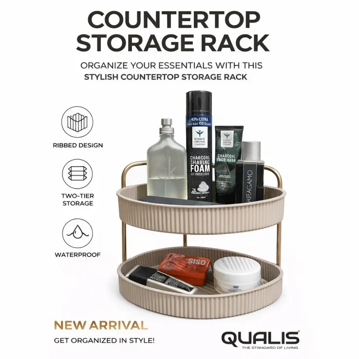Qualis countertop storage rack tringle