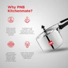 pnb eco model aluminum pressure cooker 3l-3