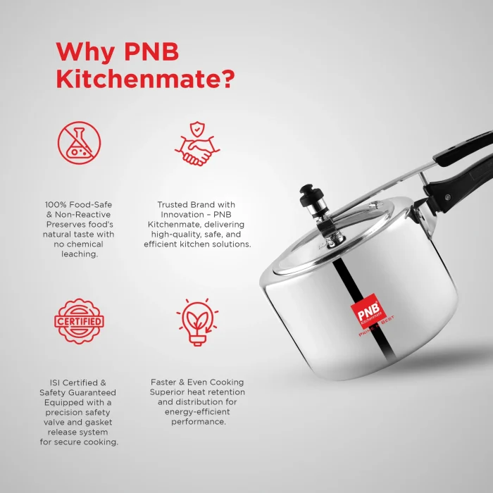 pnb eco model aluminum pressure cooker 3l-3
